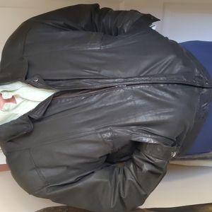 Rare vintage Reed Sportswear Men's 46 leather Charles Lindbergh bomber jacket